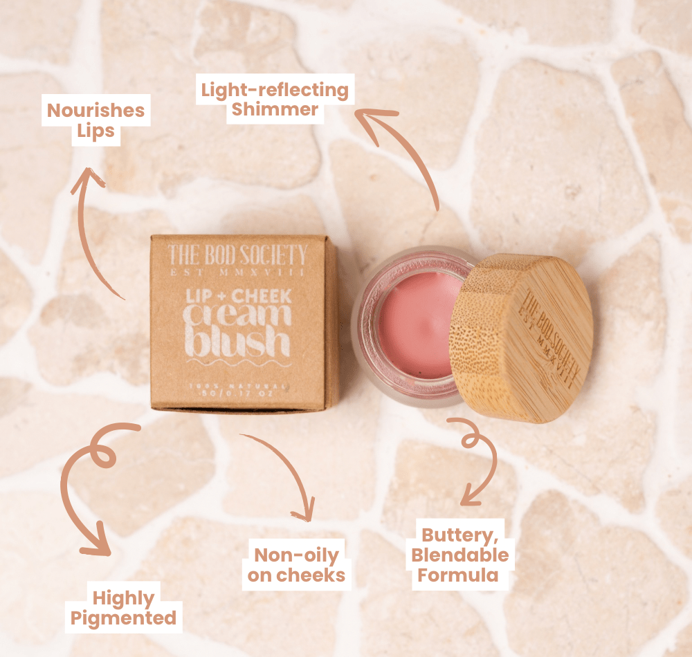 Lip + Cheek Mineral Cream Blush  |  Natural, Eco-friendly Makeup