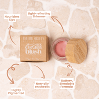 Lip + Cheek Mineral Cream Blush  |  Natural, Eco-friendly Makeup