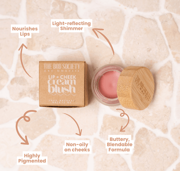 Lip + Cheek Mineral Cream Blush  |  Natural, Eco-friendly Makeup