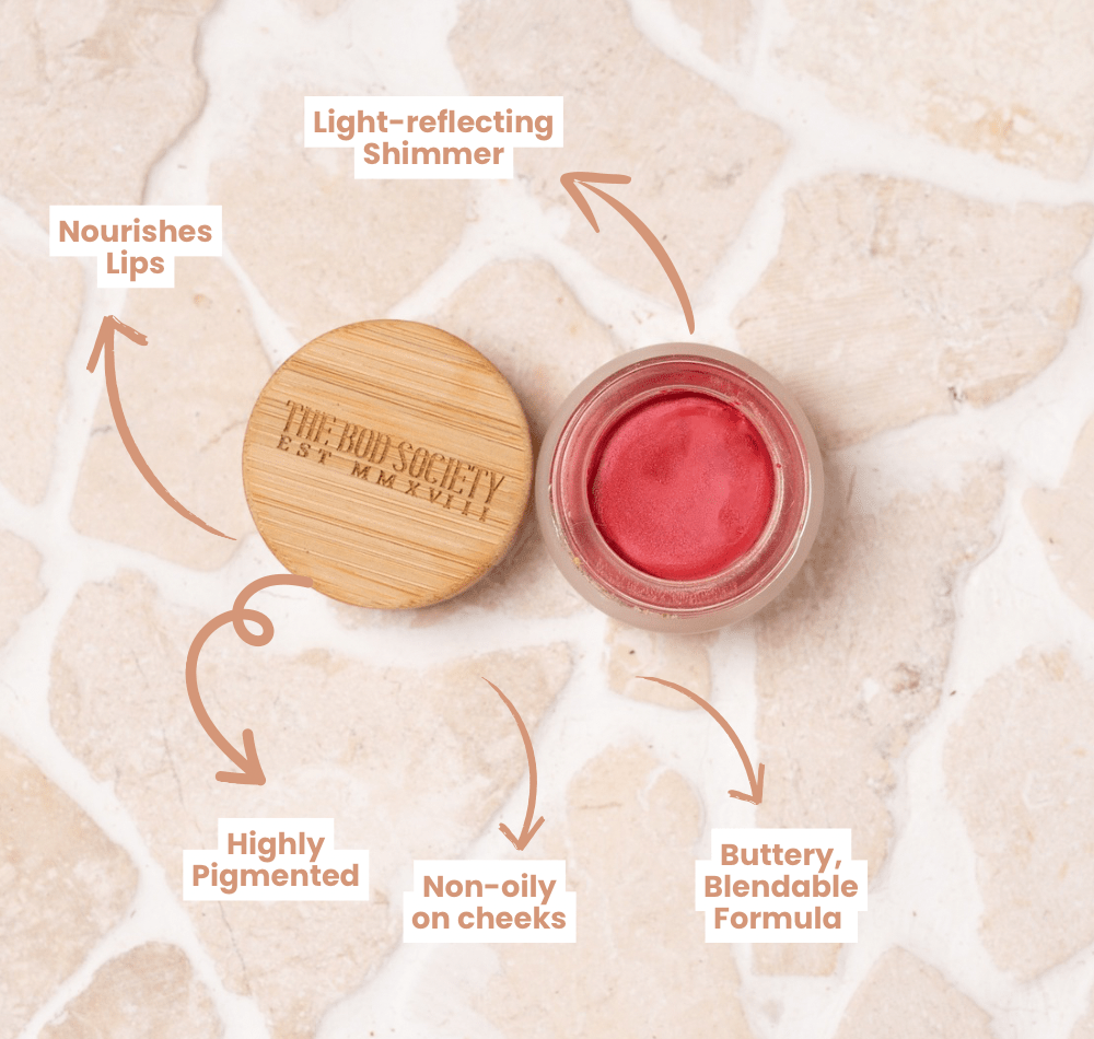 Lip + Cheek Mineral Cream Blush  |  Natural, Eco-friendly Makeup